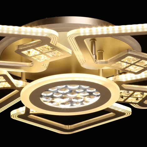 Потолочная LED люстра с ПДУ De City Мадлен 424016107 (регулировка яркости, 220V)