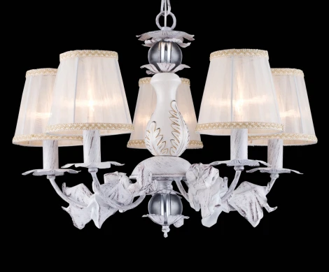 Подвесная люстра Natali Kovaltseva Lady 70043-5C WHITE GOLD