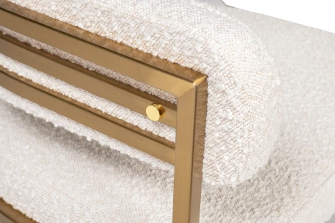 GY-08504 Стул букле бежевый/матовое золото 60*55*73см Garda Decor