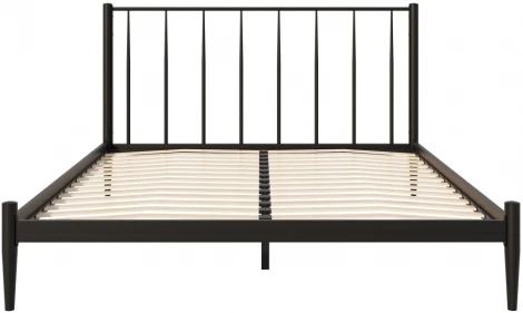 Двуспальная кровать Woodville Бри 160х200 черная 561027