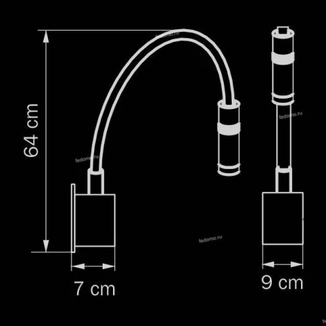 Настенный светильник на гибкой ножке Lightstar MURO 808616 (LED, 220V)