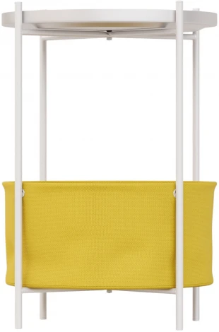 Журнальный стол LAVARIS Элдэй CUBA SUNNY(Желтый)/белый муар 6238440804