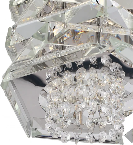 Подвесной светильник ST Luce Strozzi SL6137.103.01 никель/прозрачный E14 1*40W (220V, на цепи, круглые)