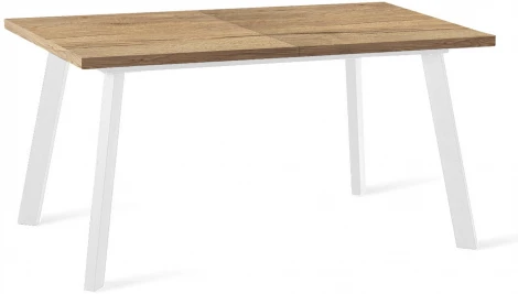 Стол HB140 Дуб Галифакс натуральный/ опоры белые Dikline 00-00063977