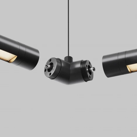 Угловой коннектор 120° для системы Shelf без ввода питания Maytoni Accessories for system Shelf CA018LWC-B (24V)