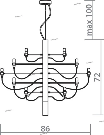 Подвесная люстра Divinare Molto 8030/02 LM-30