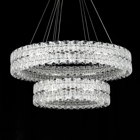 Подвесная люстра светодиодная с пультом с регулировкой цветовой температуры Modelux ML.8185.800.500 CR