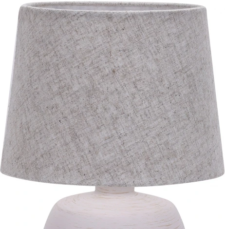 Настольная лампа Escada Eyrena 10173/L Grey 1x40Вт E14, керамика/ткань, черный/белый/серый (220V)