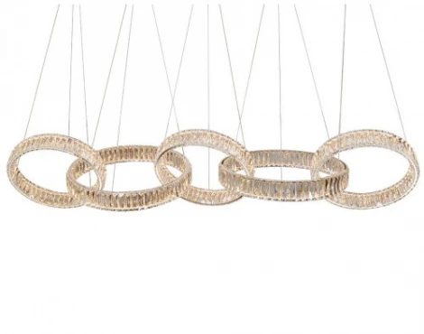 Подвесной светодиодный светильник Newport 8240 8245N/S chrome (220V, на тросе, кольцо)