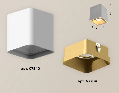 Накладной точечный светильник Ambrella Techno Spot XS7840004 (220V, куб)