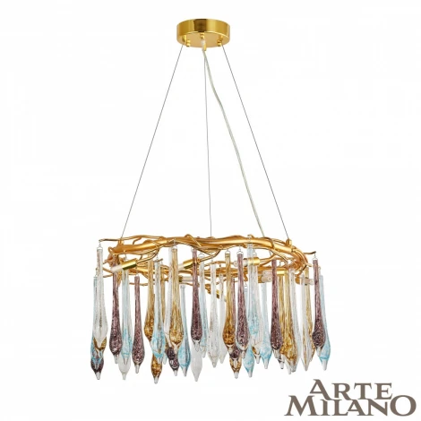 Подвесной светильник Arte Milano 500.D800.H350.G9.10 G (220V, подвески, на тросе, ветки)