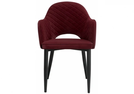 Обеденный стул на металлокаркасе Woodville Vener wine red 11704