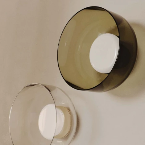 Настенный светильник светодиодный Aromas del Campo Ipon A1316 Aged gold/ shade Clear