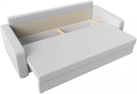 Диван прямой Лига-009 (Белый/Экокожа) Лига Диванов арт.118063