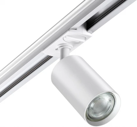 Трековый светильник Novotech Pipe 370962 PORT белый однофазный двухжильный GU10 50W 220V (круглые)