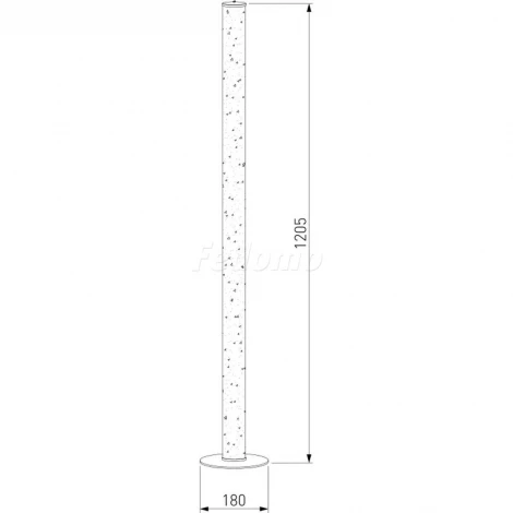 Торшер Eurosvet Brilliance 80408/1 хром 24W