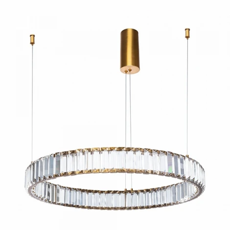 Подвесная люстра Divinare Renata 1135/17 SP-36 (LED, 220V, хрусталь, на тросе, кольцо)