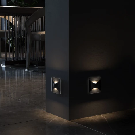 Встраиваемая LED подсветка МУН (черный матовый) Werkel W1154508 (a060197)