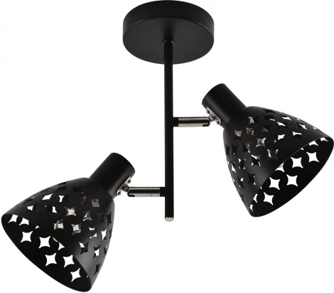 Потолочная люстра на штанге Reluce 01554-3.3-02B BK+CR (220V)