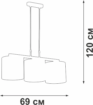 Подвесной светильник Vitaluce V2882-1/3S (220V, на проводе)