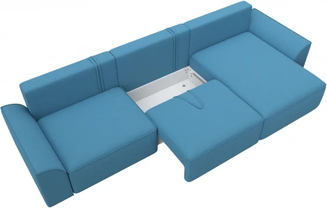 Диван угловой Лига-048 НПБ лонг Лига Диванов (Рогожка) арт.128487