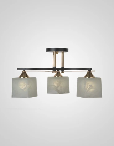 Потолочная люстра на штанге Мелодия Света SS1N P5535-3 BK+GD 000029940