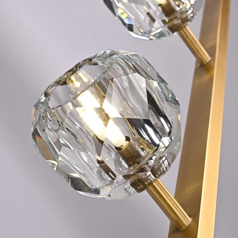 Подвесной светильник Rh Boule De Cristal Linear Chandelier 5 Bronze ImperiumLoft 40,1221 (220V)