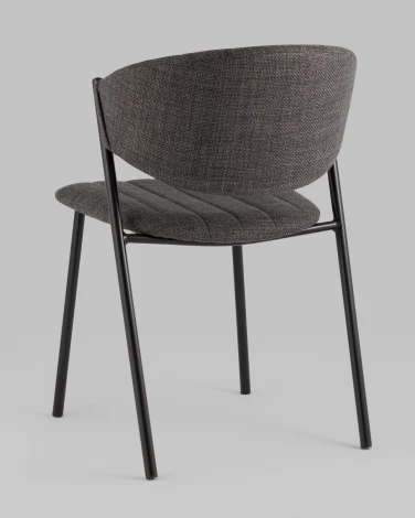 Стул Харпер ткань рогожка тёмно-серый Stool Group арт.УТ000036753
