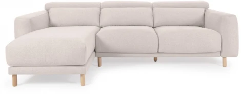 Диван La Forma (ex Julia Grup) Singa (Белый/ Пена,Переработанное волокно,МДФ,Сосна,Бук,Акрил)