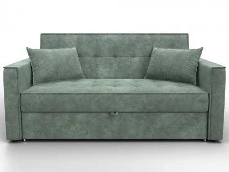 Диван прямой Лига-104 (140) (ЛДСП,Брус,Фанера,Велюр/Зеленый) Лига Диванов 134865