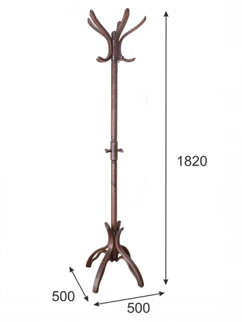 Вешалка напольная В 12Н темно-коричневый от фабрики Mebelik