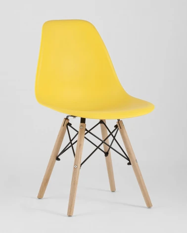 Стул Eames Style DSW желтый x4 (разборный каркас) Stool Group арт.УТ000037604