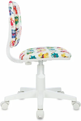 Кресло детское Бюрократ CH-W204NX белый монстры крестов. пластик пластик белый