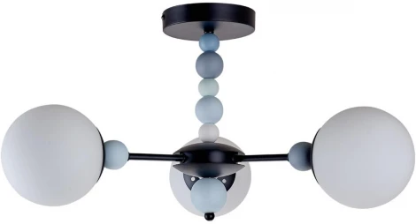 Потолочная люстра на штанге Lumion Sunday 6526/3C черный E14 3*40W 220V (шарики)