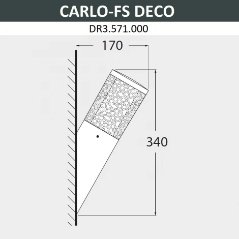 Настенный светильник уличный Fumagalli Carlo Deco DR3.571.000.WXU1L (220V, круглые, IP55)