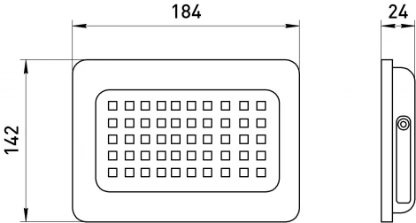Прожектор уличный светодиодный ЭРА LPR-02 LPR-023-0-40K-070