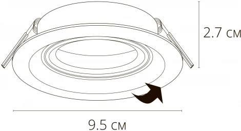 Точечные встраиваемые светильники Arte Lamp Mira A2862PL-1BK (220V, круглые)