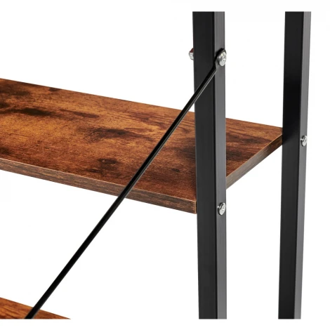 Стол письменный с полками Frame 100x45x110 см, светлое дерево, белый