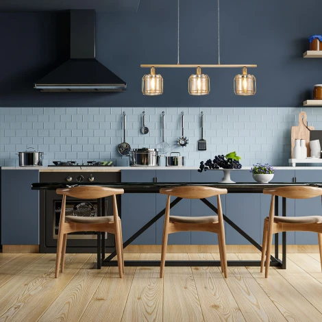 Подвесной светильник Escada Midland 10188/3S Brass (220V, на проводе)