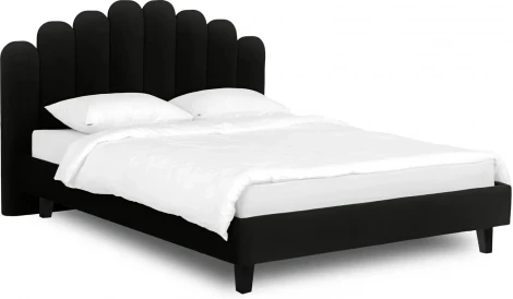 Кровать Queen II Sharlotta L 1600 ОГОГО (арт.577028), (Ткань/Черный)