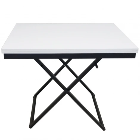 Стол-трансформер Манхэттен белый/черный Mebelik 009575