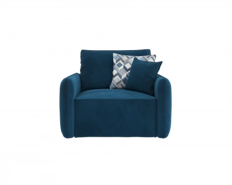 Кресло тканевое синее D1 Портленд AAA4155002 Premier 21