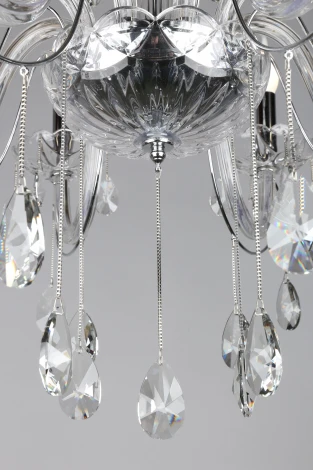 Подвесная люстра Omnilux Valledoria OML-70203-08 (220V, подвески, на цепи, подсвечник, свеча)