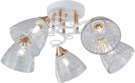 Потолочная люстра на штанге Arte Milano AMALFI-321395 321395/5A WH+FG (220V)