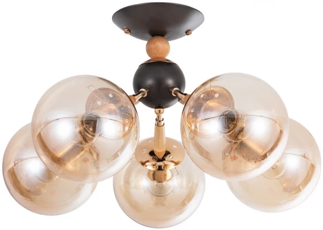 Потолочная люстра Arte Lamp Boston A4485PL-5BK (220V, шарики)