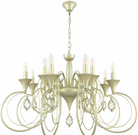 Подвесная люстра Arte Milano AM349920 349920/8-4 CG (220V, подвески, на цепи, подсвечник, свеча)