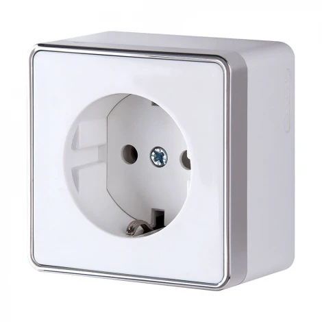 Розетка с заземлением Gallant (белый) Werkel W5071001 (a051584)