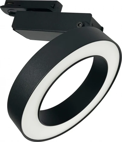 Трековый светильник Rim Unity 3000K 12Вт 110° LED (однофазный) Maytoni Technical TR044-1-12W3K-B (220V, кольцо)