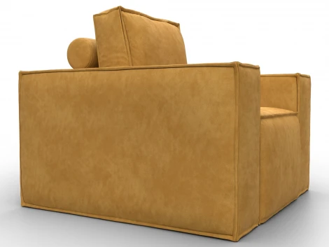 Кресло Лига-081 НПБ (ДСП,Велюр/Желтый) Лига Диванов 134977