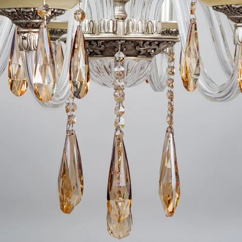 Подвесная люстра Abrasax 3119/8GO (220V, на цепи, свеча)